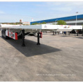 Hot Sale 3Axles Container Transport Flatbed Semi Truck Trailers